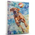 thumbnail image 1 of Rhodesian Ridgeback Dog Canvas Volleyball Stretched Canvas Size 8x12 – Funny Rhodesian Ridgeback Dog Canvas Wall Decor, Funny Dog Wall Art for Volleyball Room, 1 of 5