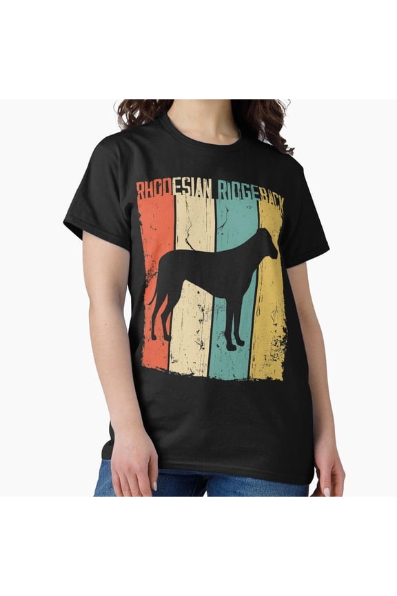 Rhodesian Ridgeback Dog Funny Vintage Retro Style G6345 Unisex T-Shirt, Up to Size 5XL