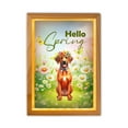 thumbnail image 1 of Rhodesian Ridgeback Hello Spring Time Flower Floral Nature Acrylic Plaque with Wood Photo Frame Box Ridgebacks Dog Lover Gifts Light Box - 02031, 1 of 5
