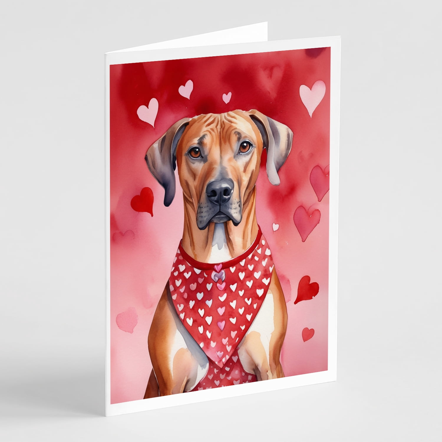 Rhodesian Ridgeback My Valentine Greeting Cards Pack of 8 7 in x 5 in ...