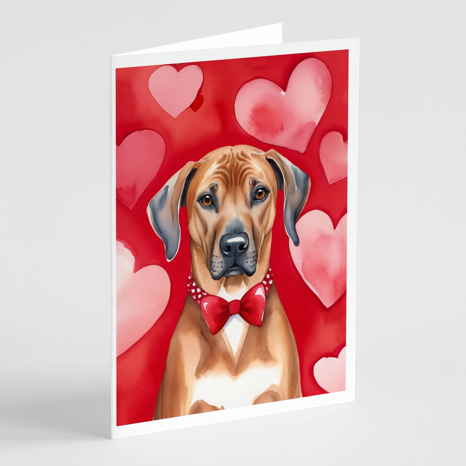 Rhodesian Ridgeback My Valentine Greeting Cards Pack of 8 7 in x 5 in