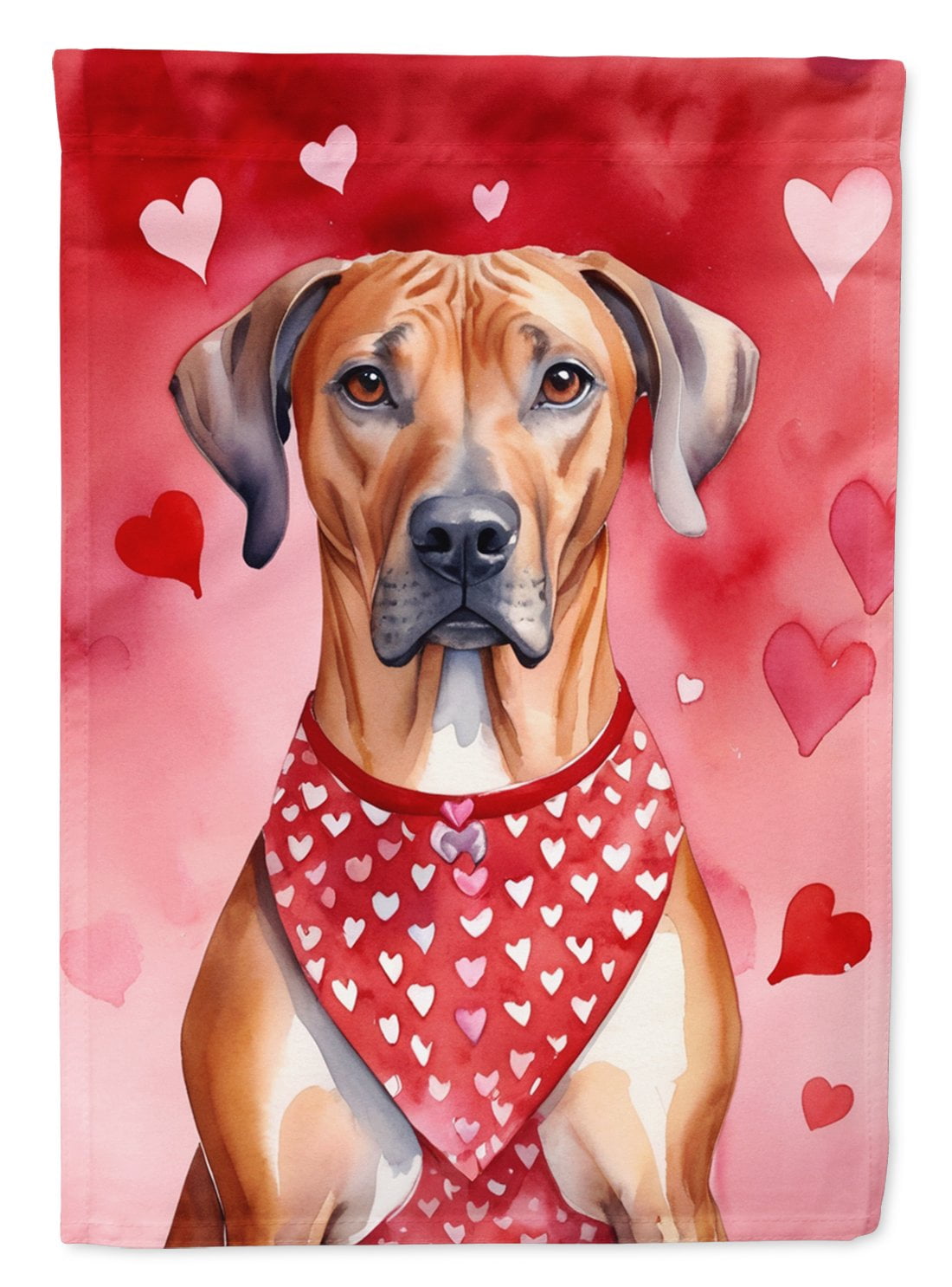 Rhodesian Ridgeback My Valentine House Flag - Walmart Business Supplies