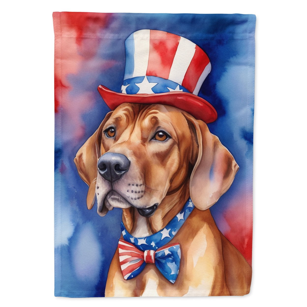 Rhodesian Ridgeback Patriotic American House Flag 28 in x 40 in