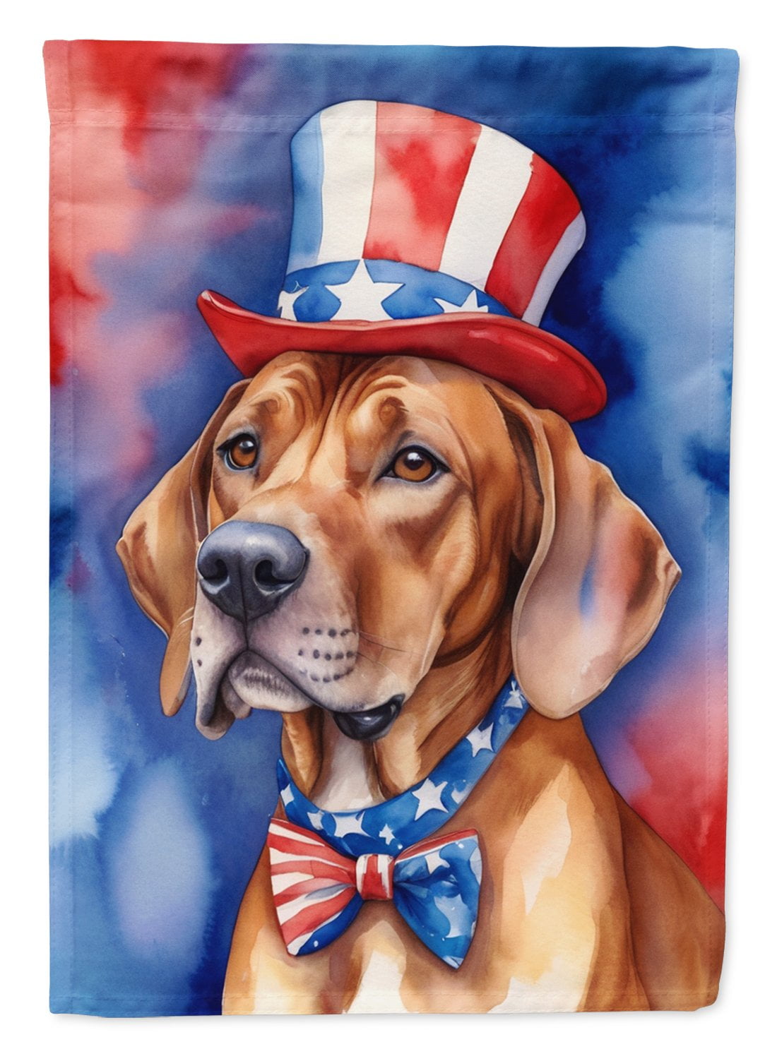 Rhodesian Ridgeback Patriotic Garden Flag 11.25 in x 15.5 in