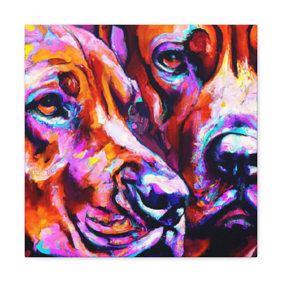 Rhodesian Ridgeback Pop Art - Canvas