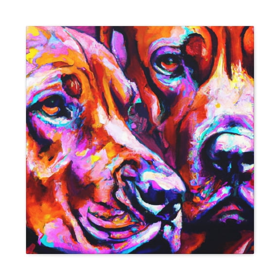 Rhodesian Ridgeback Pop Art - Canvas