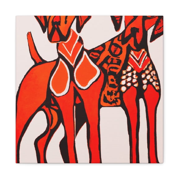 "Rhodesian Ridgeback Portrait" - Canvas