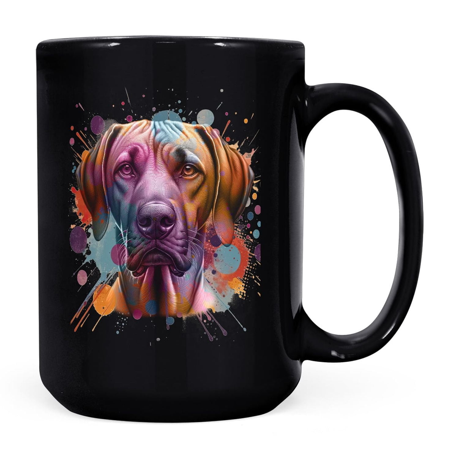 Rhodesian Ridgeback Portrait Watercolor Vintage Retro Styles Mug ...