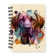 thumbnail image 1 of Rhodesian Ridgeback Portrait Watercolor Vintage Retro Styles Spiral Bound Journal Ridgebacks Dog Lover Gifts 5x7in Spiral Notebook - 00001, 1 of 5