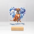 thumbnail image 1 of Rhodesian Ridgeback Proud Dad Happy Father's Day Acrylic Plaque Sign Ashwood Base Ridgebacks Dog Lover Gifts Home Desk Decor - 02008, 1 of 5