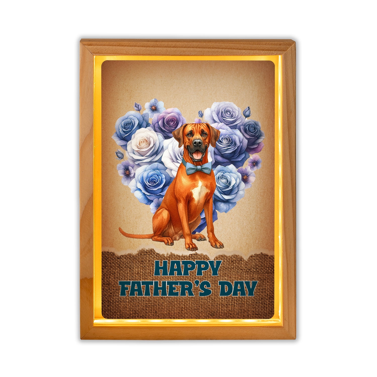 Rhodesian Ridgeback Proud Dad Happy Father's Day Acrylic Plaque with ...