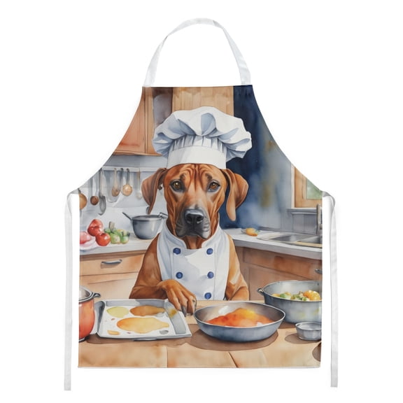 Rhodesian Ridgeback The Chef Apron Cooking Kitchen Server Baking Crafts Gardening for Adult Women Men Unisex Large Multicolor