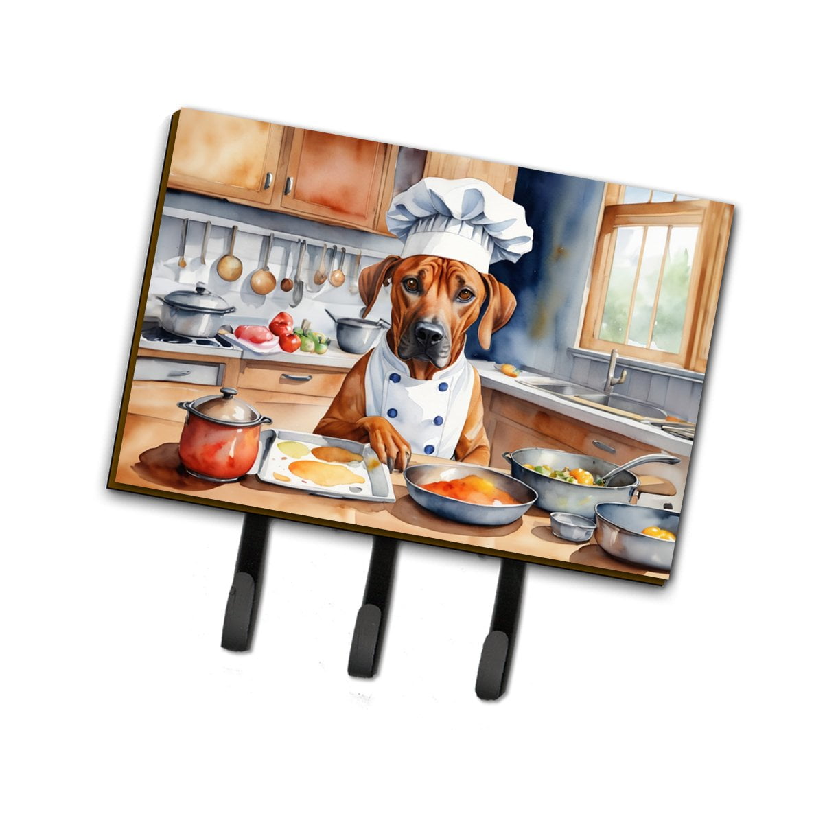 Rhodesian Ridgeback The Chef Leash or Key Holder 6 in x 9 in