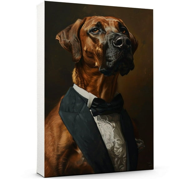 Rhodesian Ridgeback Wall Art Abstract Dog Posters - Rhodesian Ridgeback Dog Canvas Wall Art For Bedroom Decor - Nursery Wall Decor - Dog Accessories