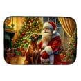 thumbnail image 1 of Rhodesian Ridgeback and Santa Claus Dish Drying Mat 14 in x 21 in, 1 of 5