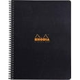 thumbnail image 1 of Rhodia 4 Color Microperforated Double Wirebound Book (Black), 8.25"x 11.75", 1 of 4