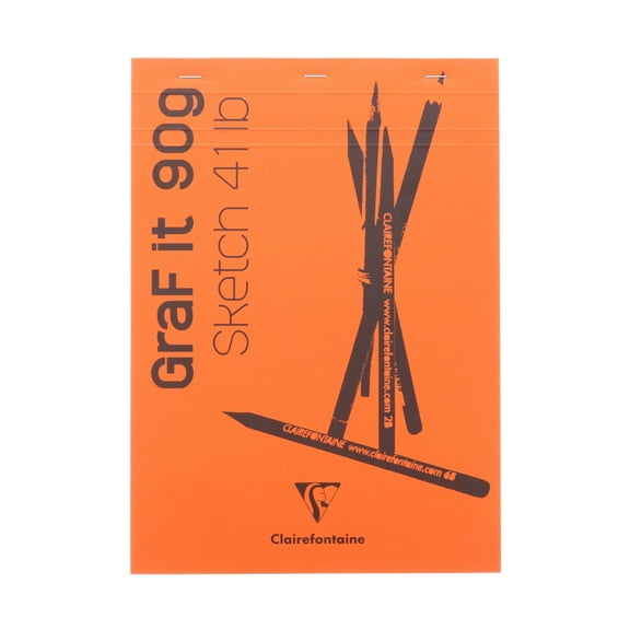 Rhodia Clairefontaine Graf It Sketch Pad, 8 in x 12 in