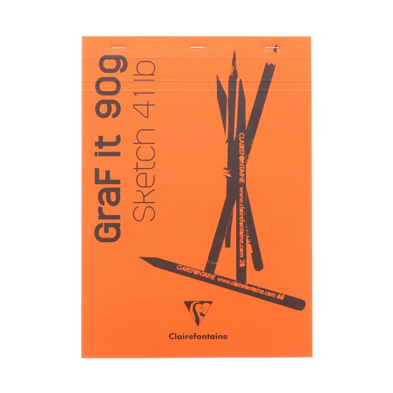 Clairefontaine, 96623, GraF it 8 x 12 Sketch Pads - Blank 80 sheets