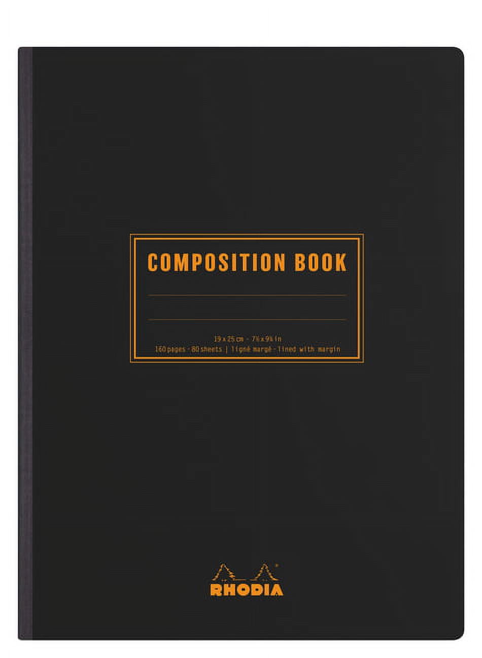 Rhodia Composition Book Black A5: White Graph Grid Pages (Hardcover)