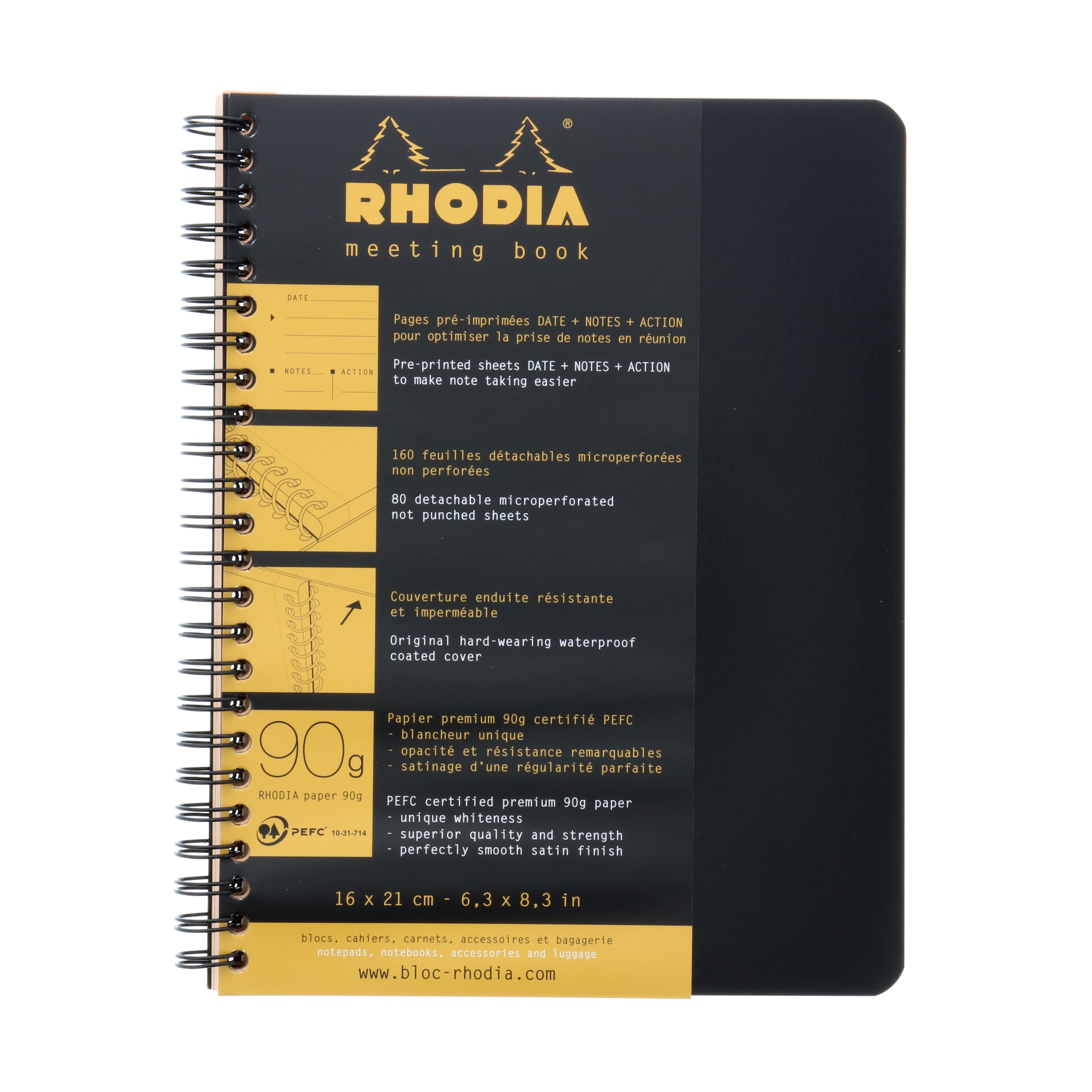 Bloc-notes A5 0,5 x 0,5 cm 80g - Rhodia