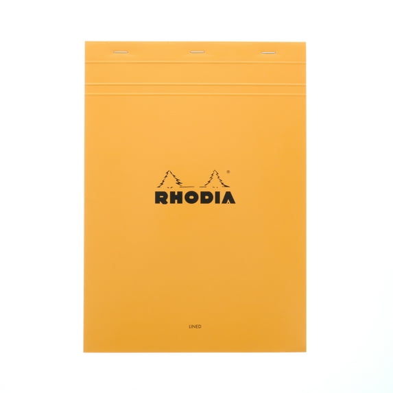 Rhodia Pad, Staple Bound, Lined, 8.25" x 11.75", Orange
