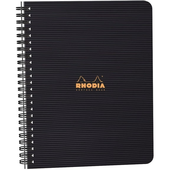 Rhodia Rhodiactive Address Book - 80 Pre-printed sheets - 5 1/2 x 8 1/4