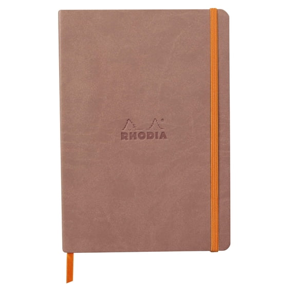 Rhodia Rhodiarama A5 Softcover Notebook, Lined, 160 Pages, Rosewood