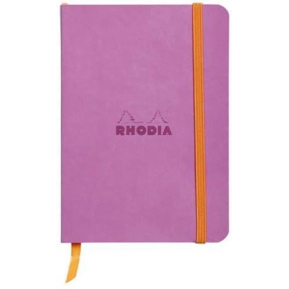 Rhodia Rhodiarama SoftCover Notebook - 72 Lined Sheets - 4 x 5 1/2 - Lilac Cover