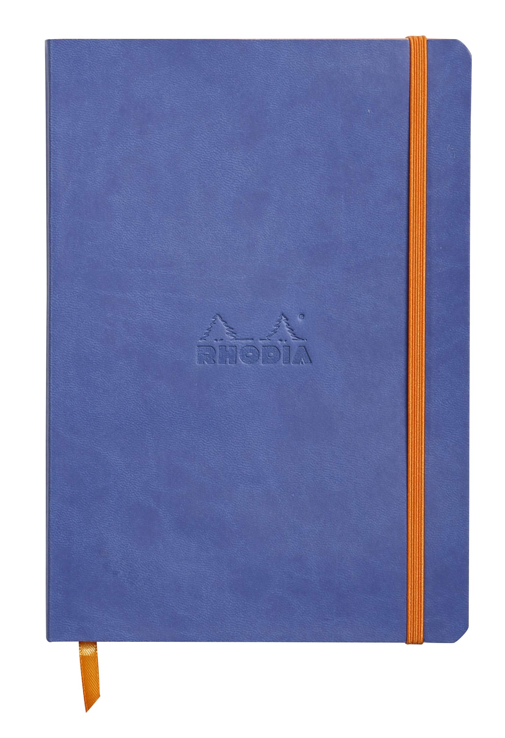 Rhodia Soft Cover Dot Notebook 6"X8.25"-Sapphire