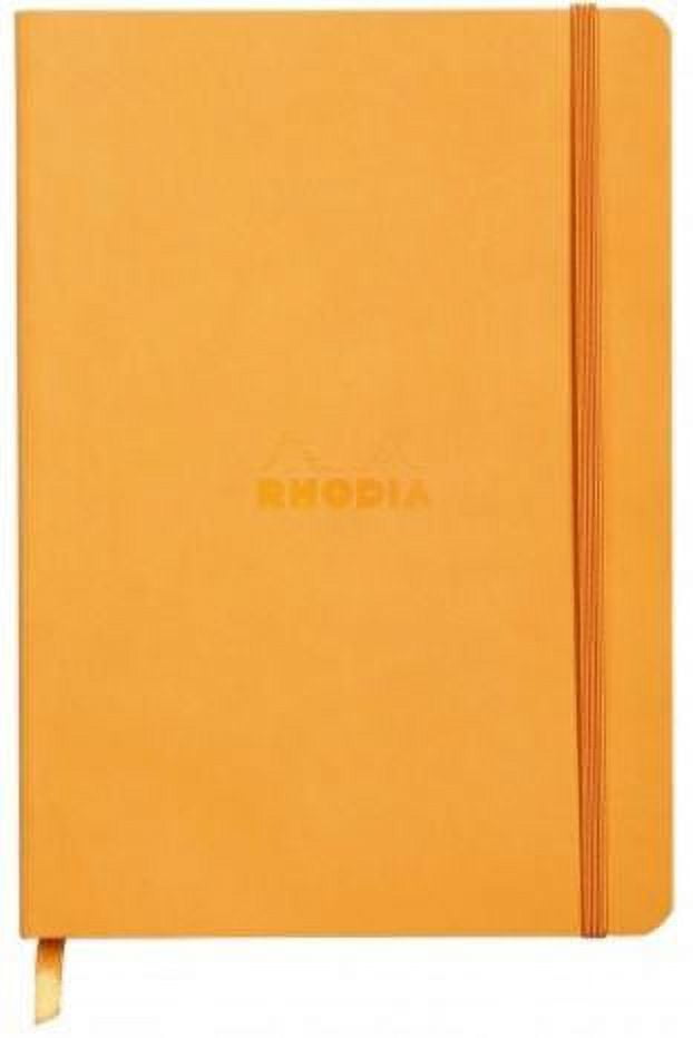Rhodia - Soft Cover Rhodiarama Notebooks, 6 x 8 1/4 (A5), Orange, Lined
