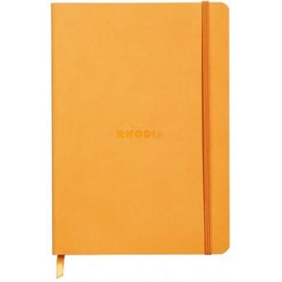 Rhodia - Soft Cover Rhodiarama Notebooks, 6 x 8 1/4 (A5), Orange, Lined