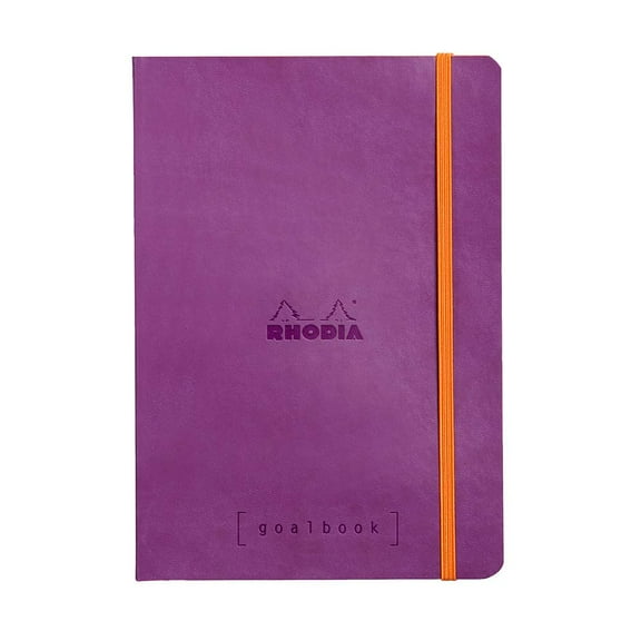 Rhodia Softcover Goalbook - Dot grid 224 Numbered pages - 6 x 8 1/4 - Purple