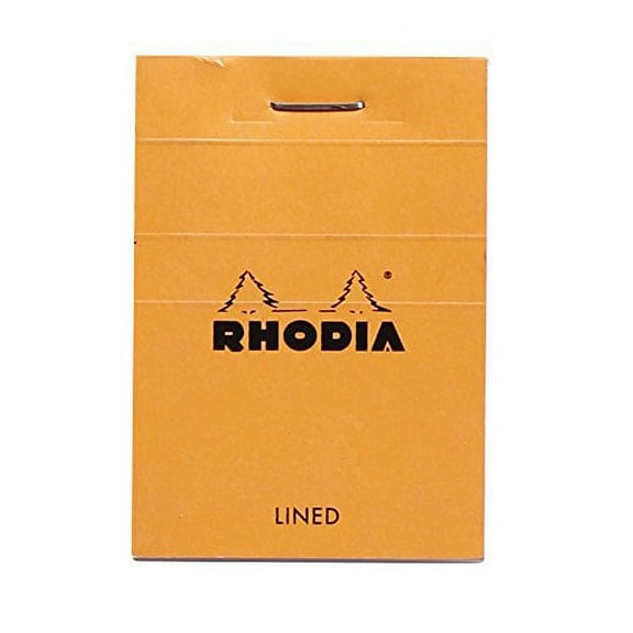 Rhodia Staplebound Notepad - Lined 80 sheets - 2 x 3 - Orange cover