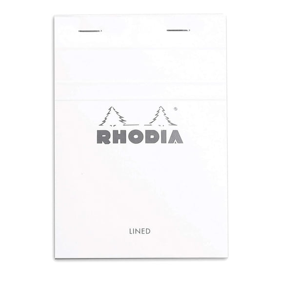 Rhodia Top-Stapled Notepad - Ice, Graph, 4" x 6"