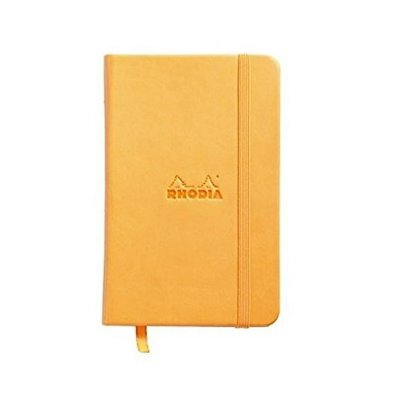 Rhodia Webbie Hardcover Dot Grid 3 1/2 X 5 1/2 A6 Orange Cover Notebook (Hardcover)