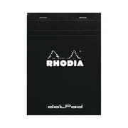 Rhodia dotPad Grid Pad, Soft Bound, Black, 3.25 in x 4.75 in