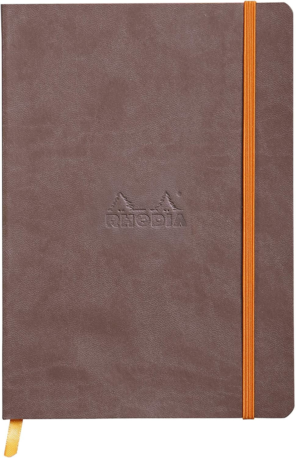 Rhodiarama Soft Cover Notebook – 80 Dots Sheets – 8 x 8 ¼ - Chocolate Cover