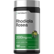 Rhodiola Rosea Supplement | 2000mg | 180 Capsules | by Horbaach