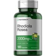 Rhodiola Rosea Supplement | 2000mg | 180 Capsules | by Horbaach