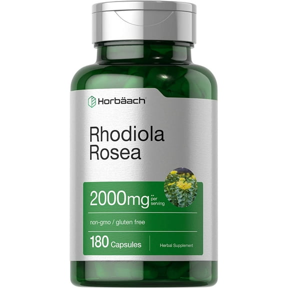 Rhodiola Rosea Root Extract 2000mg | 180 Capsules | by Horbaach