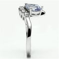 thumbnail image 1 of Rhodium Brass Ring with AAA Grade CZ in Light Amethyst for Women Style 3W030, 1 of 4