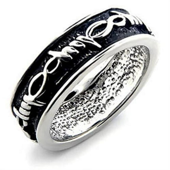 Rhodium Brass Ring with No Stone for Women Style LO015