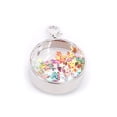 thumbnail image 1 of Rhodium Circle Shaker Charm by Bead Landing, 1 of 4