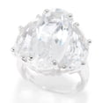 thumbnail image 1 of Rhodium Over Sterling Silver 12.9Ctw White Quartz Ring, 1 of 1