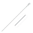 thumbnail image 1 of Rhodium Plated 1.2mm Sterling Silver Snake Style Chain 18 in, 1 of 3