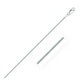 thumbnail image 1 of Rhodium Plated 1.3mm Sterling Silver Snake Style Chain 18 in, 1 of 3