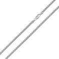 thumbnail image 1 of Rhodium Plated 925 Sterling Silver Box 050 Chain 2.4mm Made in Italy 24" Jewelry Female Unisex, 1 of 5