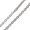 thumbnail image 1 of Rhodium Plated 925 Sterling Silver Encrusted Micro Pave Link Chain 8.9mm 9" Jewelry Female Unisex, 1 of 5