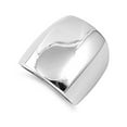 thumbnail image 1 of Rhodium Plated Brass Plain High Polished Ring, 1 of 2