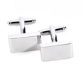 thumbnail image 1 of Rhodium Plated Rectangular Cufflinks., 1 of 1